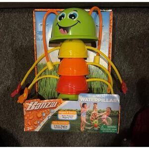 New Banzai Wigglin' Waterpillar Backyard Water Sprinkler for Kids